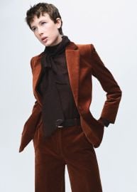 Velvet jacket with pockets - Women MANGO USA at Mango